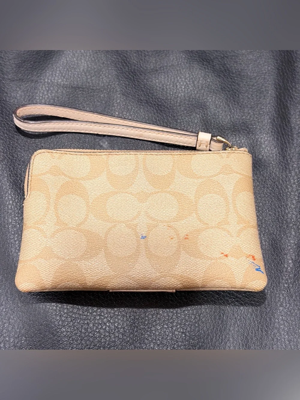 Coach Corner Zip Wristlet
